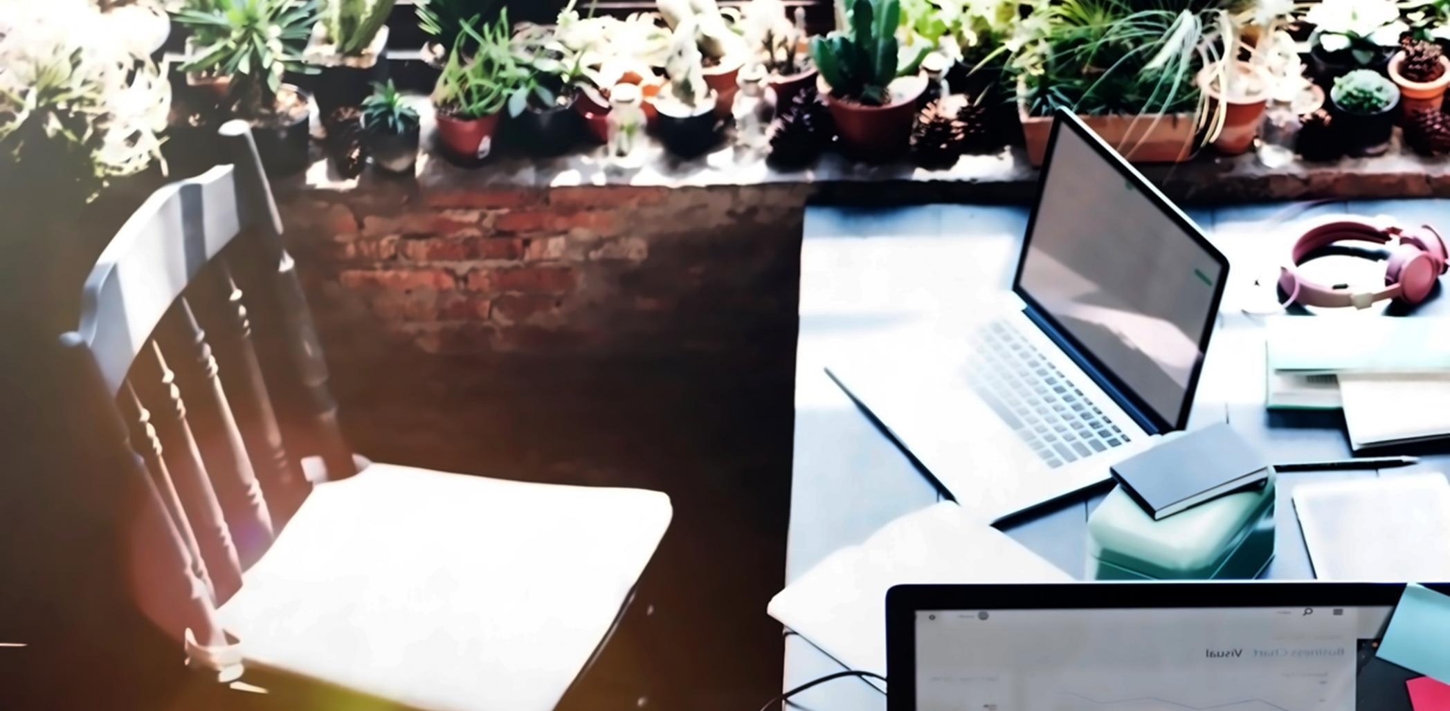 Game development workspace with mobile devices and code